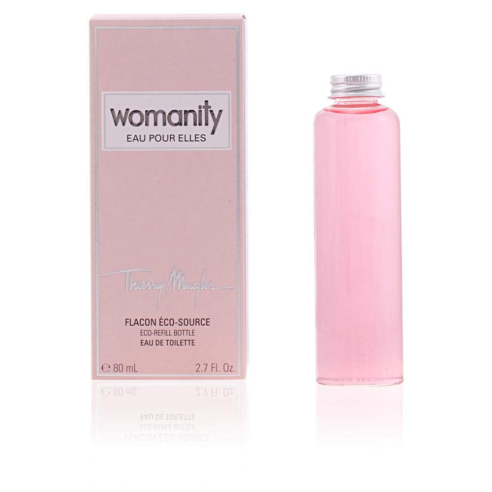 Mugler womanity refillable online spray