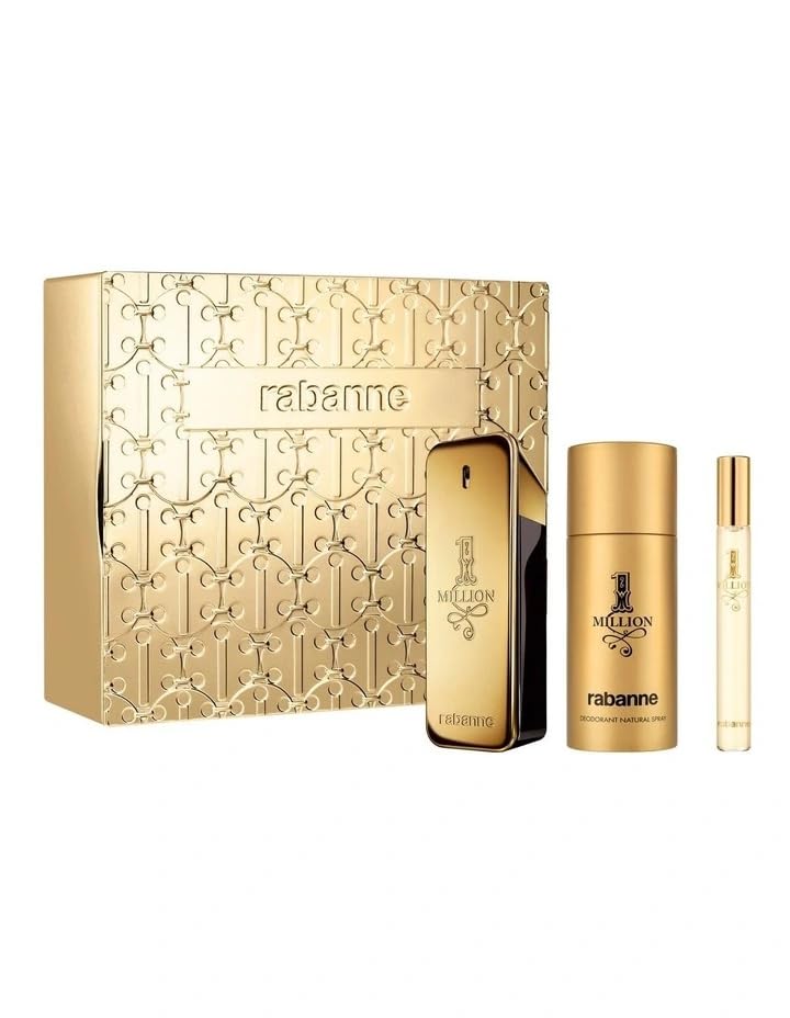 RABANNE 1 Million Pour Homme Edt 100ml Gift Set + Deo Spray + 10ml