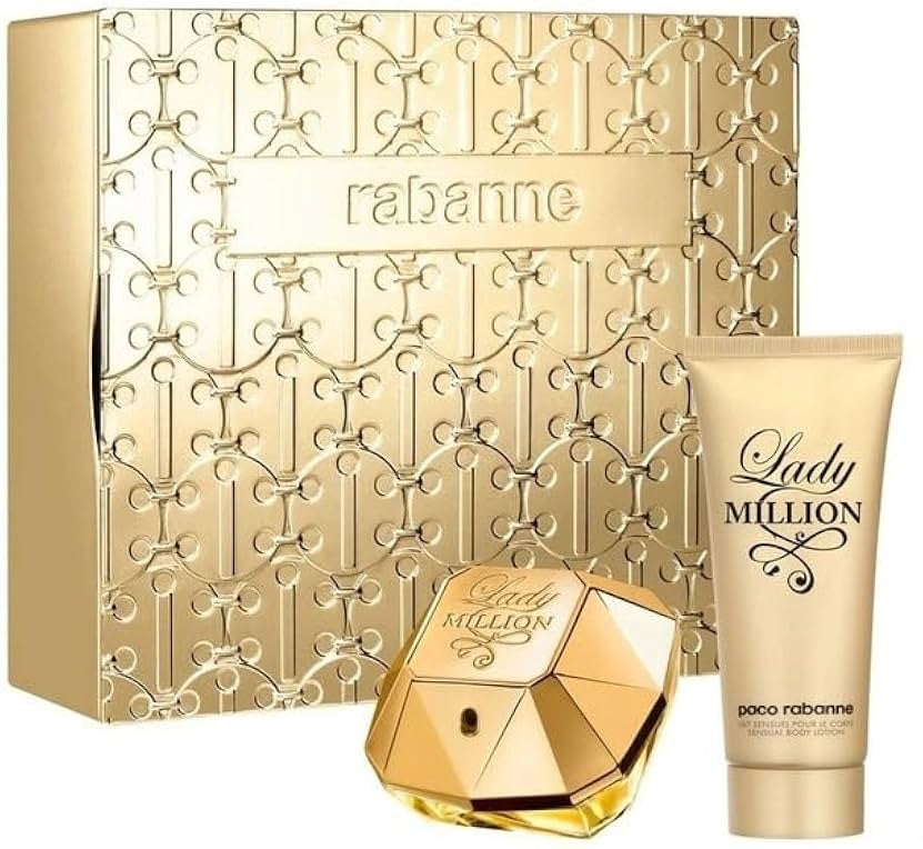 Gift Set Rabanne Lady Million Edp 80ml + Body Lotion