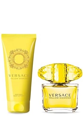 Gift Set Versace Yellow Diamond Edt 90ml + Body Lotion